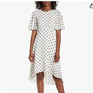 Eliza J Black and White High Low Dress